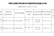 中國(guó)銀行辛集分行因占?jí)贺?cái)政存款或資金被罰款11.5萬元