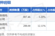 斯迪克（300806）股東金闖、施蓉合計(jì)質(zhì)押1095.46萬(wàn)股，占總股本2.42%