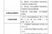 安盟財產(chǎn)保險有限公司被罰47萬元：關(guān)聯(lián)交易、關(guān)聯(lián)方漏報，EAST數(shù)據(jù)存在錯報