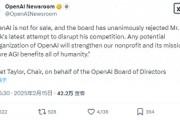一致反對！OpenAI董事會正式拒絕馬斯克收購提議