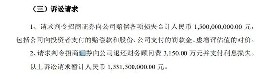 頭部券商，被索賠超15億元