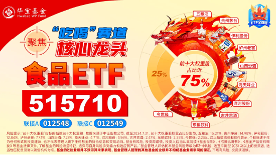 北向資金持股數(shù)據(jù)重磅公布，食品ETF（515710）權(quán)重股持股市值居前！機(jī)構(gòu)：食飲行業(yè)有望迎來持續(xù)估值修復(fù)