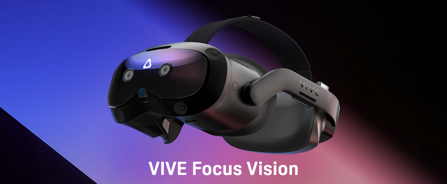 HTC VIVE Focus Vision 頭顯首銷：VR 眼動(dòng)追蹤、支持立體彩透，9888 元