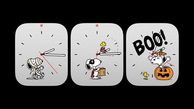 蘋果的萬(wàn)圣節(jié)禮物：Apple Watch 史努比表盤新增 3 個(gè)主題動(dòng)畫