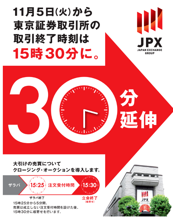 時(shí)隔70年！日本東京證券交易所宣布：把股票交易時(shí)間延長(zhǎng)至5.5小時(shí)