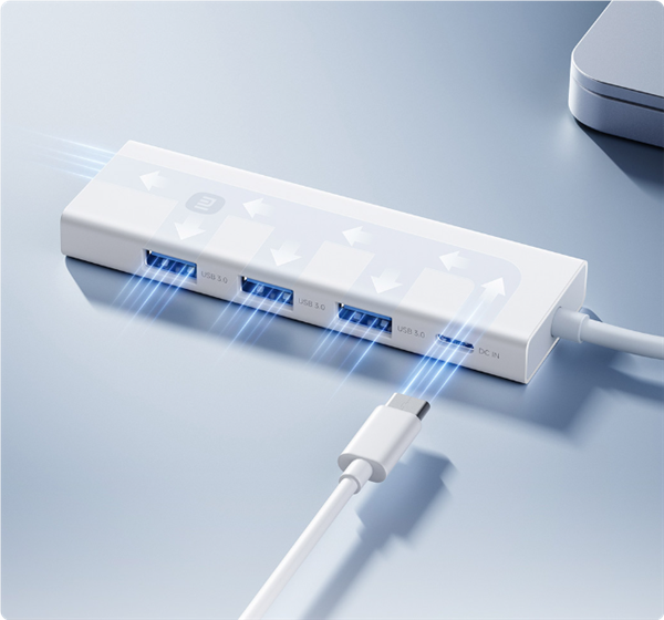 49元！小米四合一雙頭分線器開售：四口USB 3.0可同時(shí)傳輸