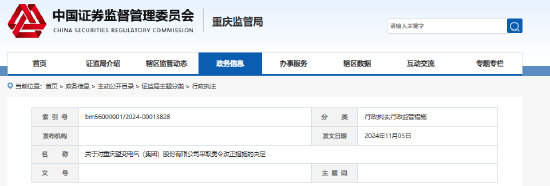 項目辦公樓變公司總部？望變電氣變更辦公樓用途且未履行程序 被重慶證監(jiān)局責令改正