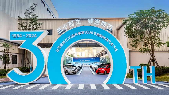 比亞迪成立30周年：技術引領，成就全球首家千萬輛新能源汽車下線