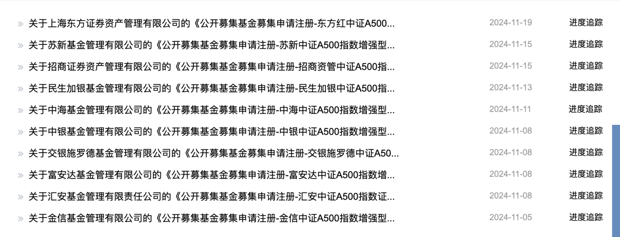 近90只中證A500相關產品上報，中小公募和券商資管都想在指數基金賽道爭一爭