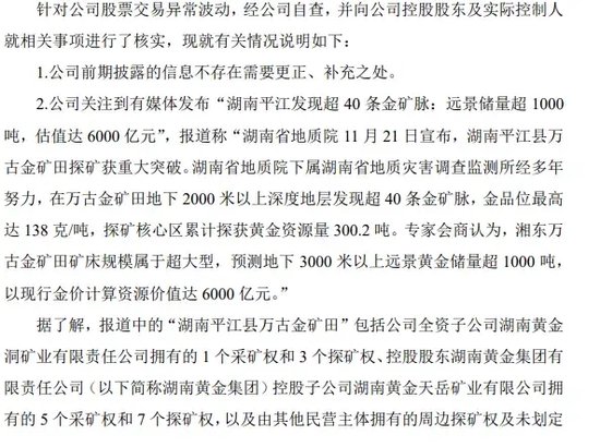 一地發(fā)現(xiàn)超40條金礦脈，這只黃金股躺贏？公司最新回應(yīng)！AI醫(yī)療有新利好