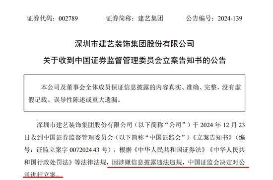 又一家A股公司，被證監(jiān)會立案！股價已二連跌停！