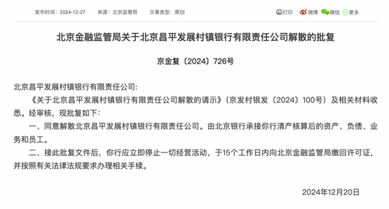 最新批復(fù)！逾20家中小金融機構(gòu)解散