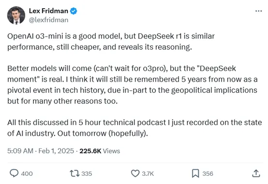 OpenAI緊急上線O3 Mini，網(wǎng)友熱評：DeepSeek R1 vs O3 Mini