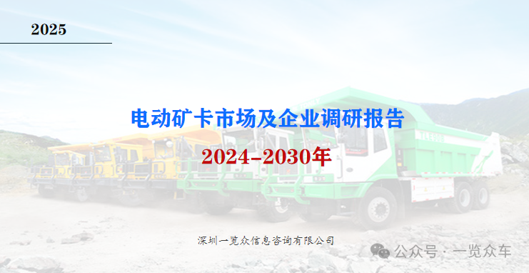 2024-2030年電動礦卡市場及企業(yè)調(diào)研報(bào)告
